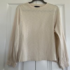 Cream long sleeve Banana Republic shirt